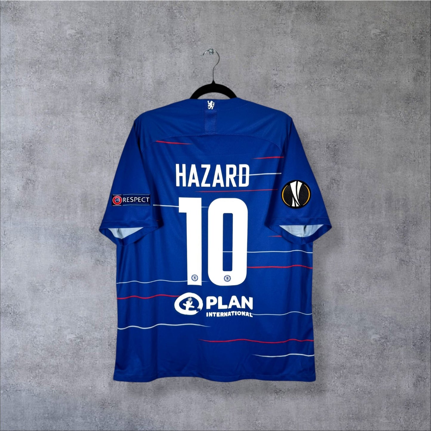 Flocage Hazard numéro 10 sur maillot Chelsea 2018-2019 Domicile