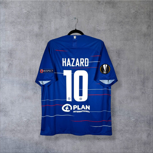 Flocage Hazard numéro 10 sur maillot Chelsea 2018-2019 Domicile