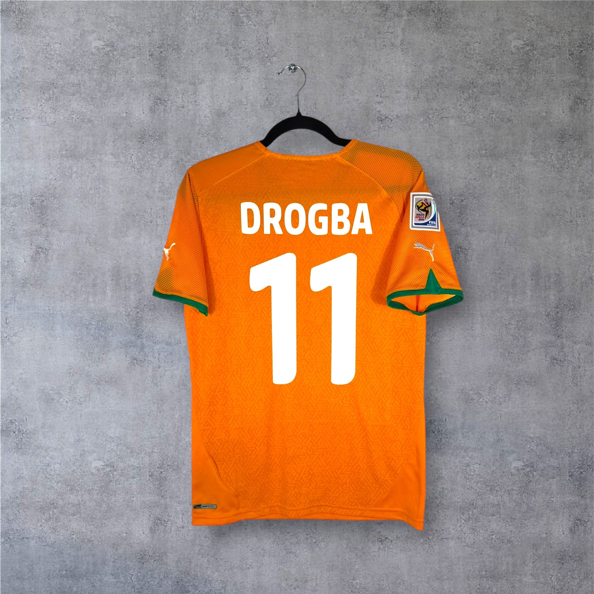 Flocage Drogba numéro 11 sur maillot Côte d'Ivoire 2010