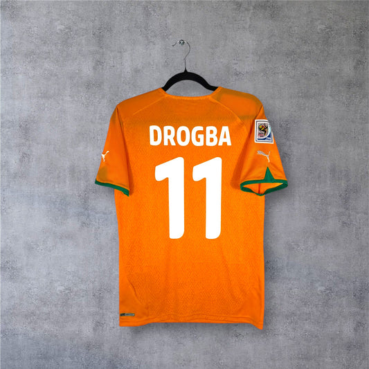 Flocage Drogba numéro 11 sur maillot Côte d'Ivoire 2010