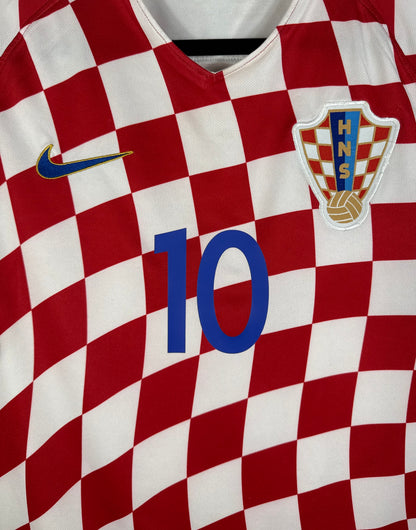 Détail de l'écusson de la Croatie et du logo Nike