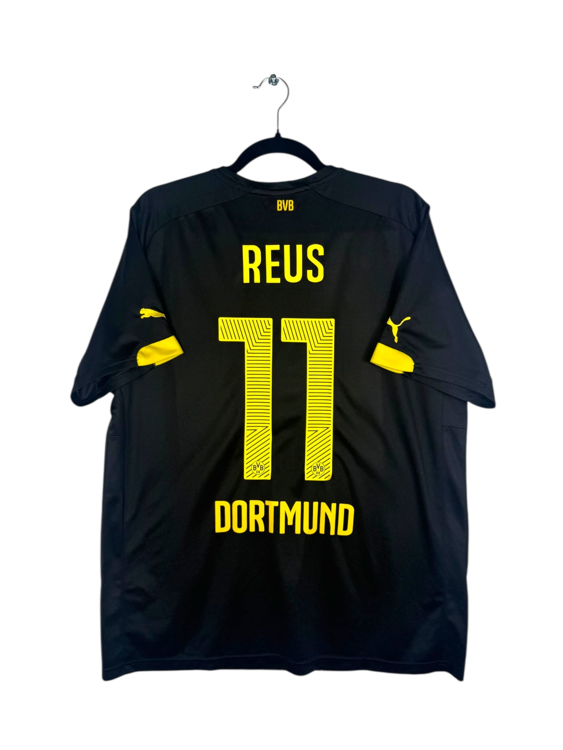 Maillot Borussia Dortmund 2014-2016 extérieur Reus numéro 11 vue arrière flocage