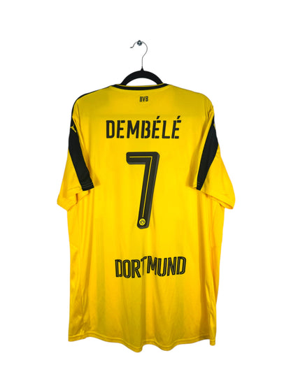Maillot Borussia Dortmund 2016-2017 domicile Dembélé numéro 7 vue arrière flocage