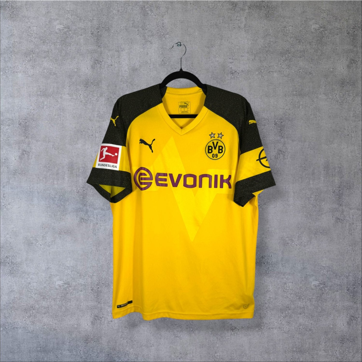 Maillot authentique Borussia Dortmund 2018-2019 Domicile Puma vue de face