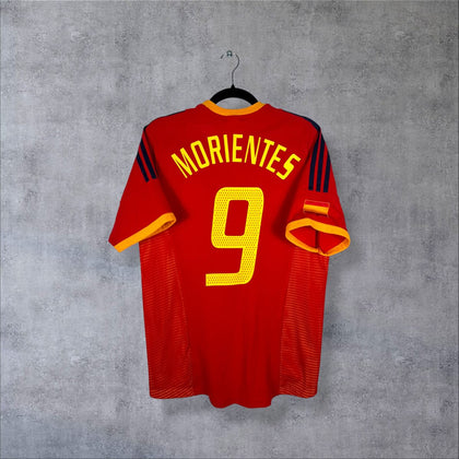 Maillot Espagne 2002 Domicile - Morientes N°9 (S)
