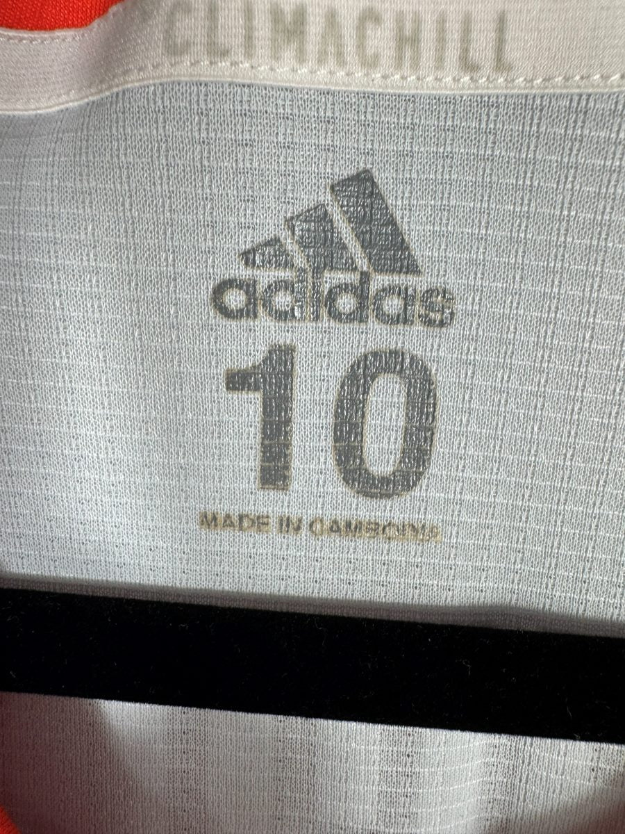 Intérieur du col Climachill, marquage adidas taille 10, maillot Espagne extérieur 2018 version Authentic