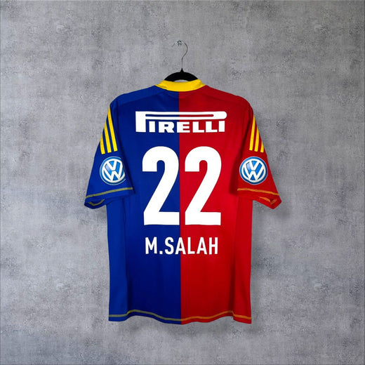 Maillot FC Bâle 2012-2013 Domicile Signé Équipe Championne Suisse - Salah N°22 (M)