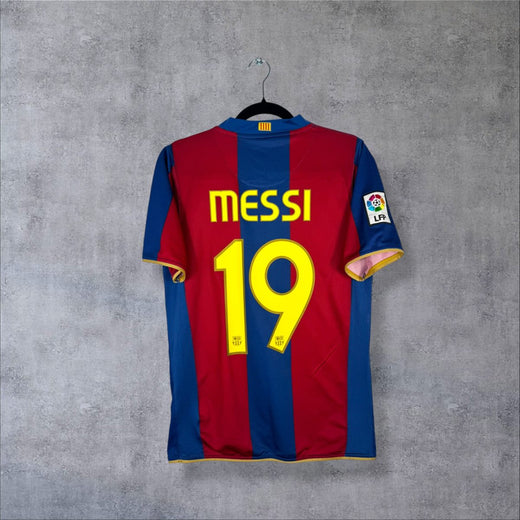 Maillot FC Barcelone 2007-2008 Domicile - Messi N°19 (S)