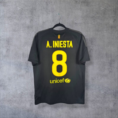 Maillot FC Barcelone 2011-2012 Extérieur - Iniesta N°8 (M)