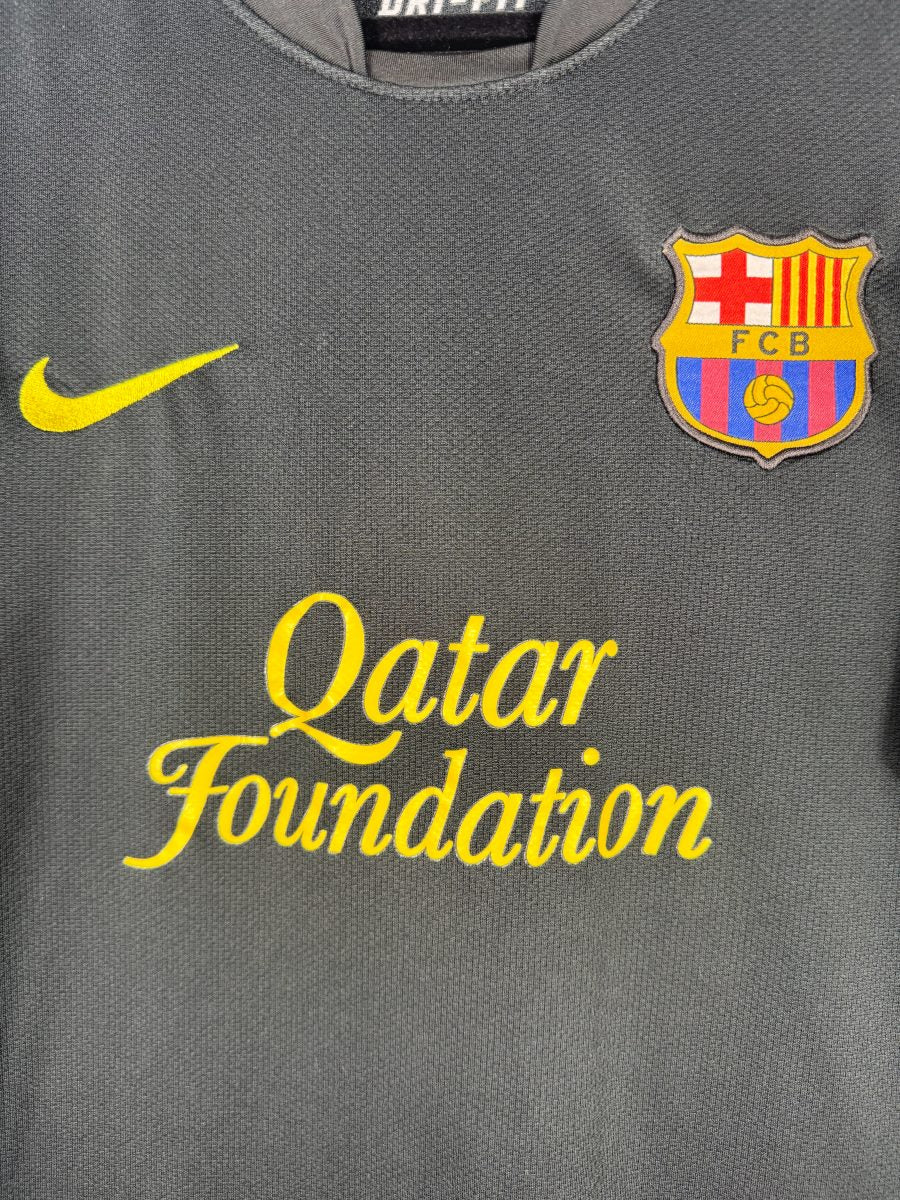 Écusson FCB brodé et patch LFP d'origine sur le maillot extérieur FC Barcelone 2011-2012