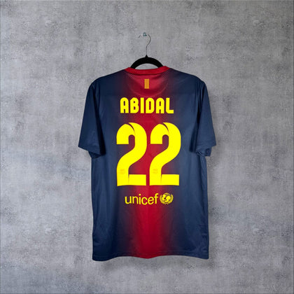 Maillot FC Barcelone 2012-2013 Domicile - Abidal N°22 (S)