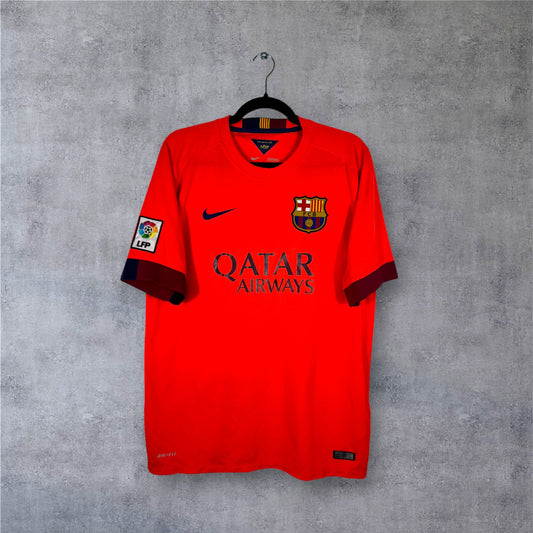 Maillot authentique FC Barcelone 2014-2015 Extérieur Nike vue de face