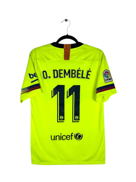 Dos maillot Barça jaune 2019 flocage officiel O.Dembélé 11.