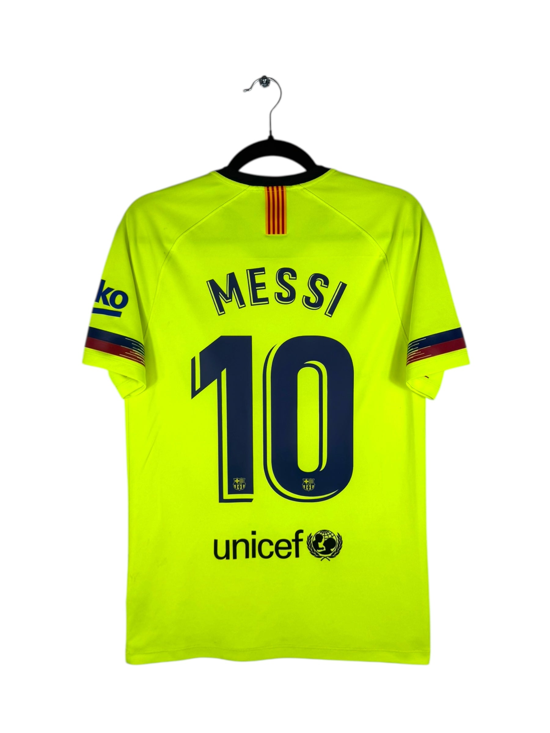 Maillot FC Barcelone 2018-2019 extérieur Lionel Messi numéro 10 vue arrière flocage
