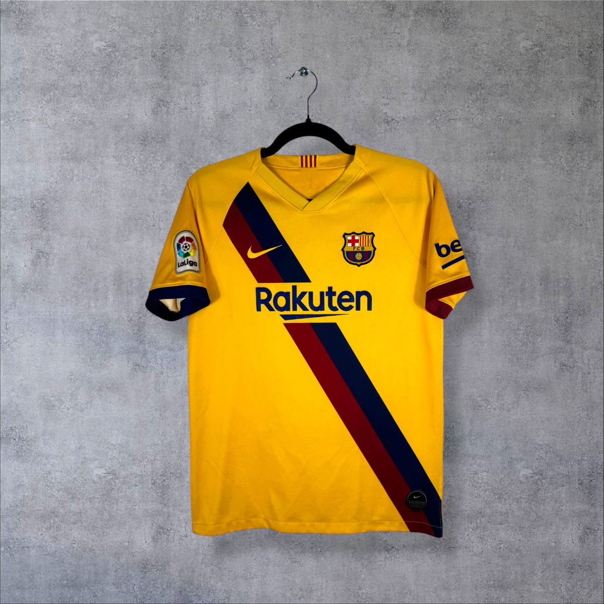 Maillot FC Barcelone 2019-2020 extérieur Nike face écharpe diagonale blaugrana