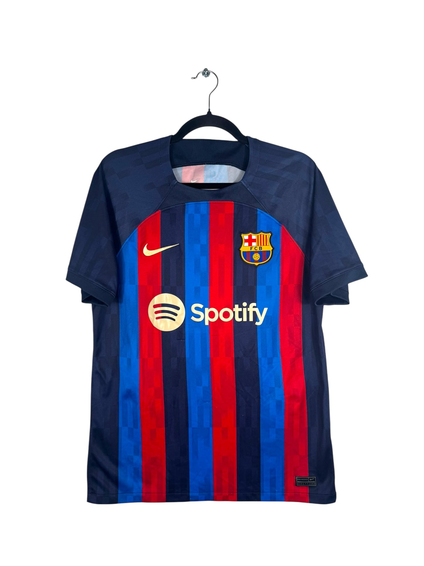 Maillot FC Barcelone 2022-2023 domicile Nike Dembélé 7 bleu rouge M vue avant