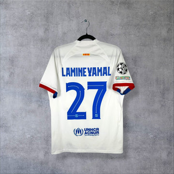 Maillot FC Barcelone 2023-2024 Extérieur - Lamine Yamal N°27 (M)