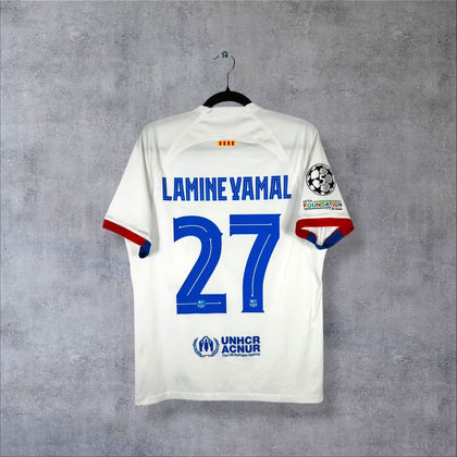 Maillot FC Barcelone 2023-2024 Extérieur - Lamine Yamal N°27 (M)