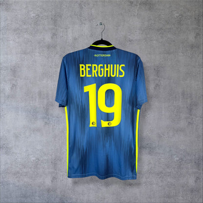 Dos du maillot Feyenoord 2019-2020 extérieur avec flocage BERGHUIS N°19