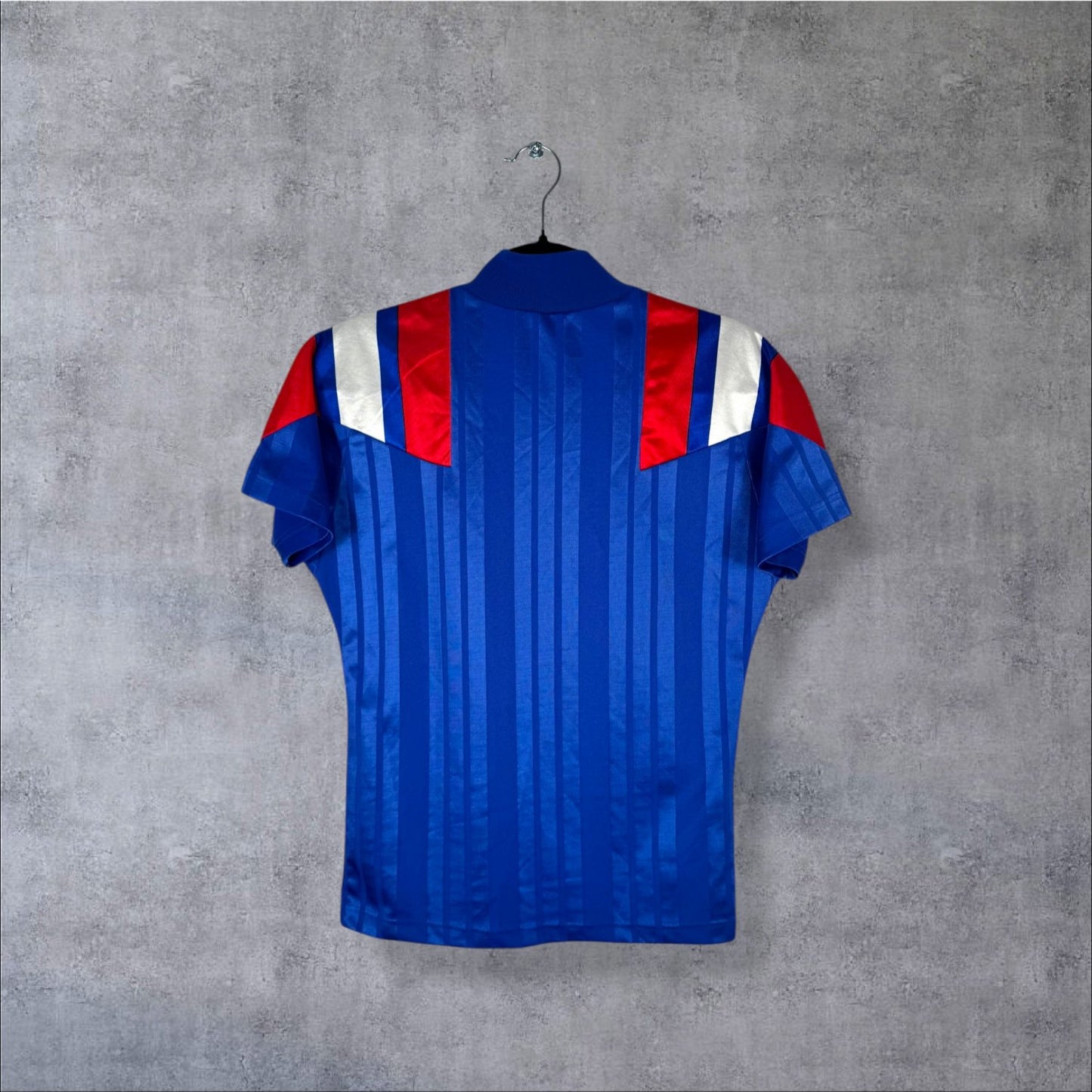 Maillot authentique Équipe de France 1992 Domicile vue de dos (vierge sans flocage)