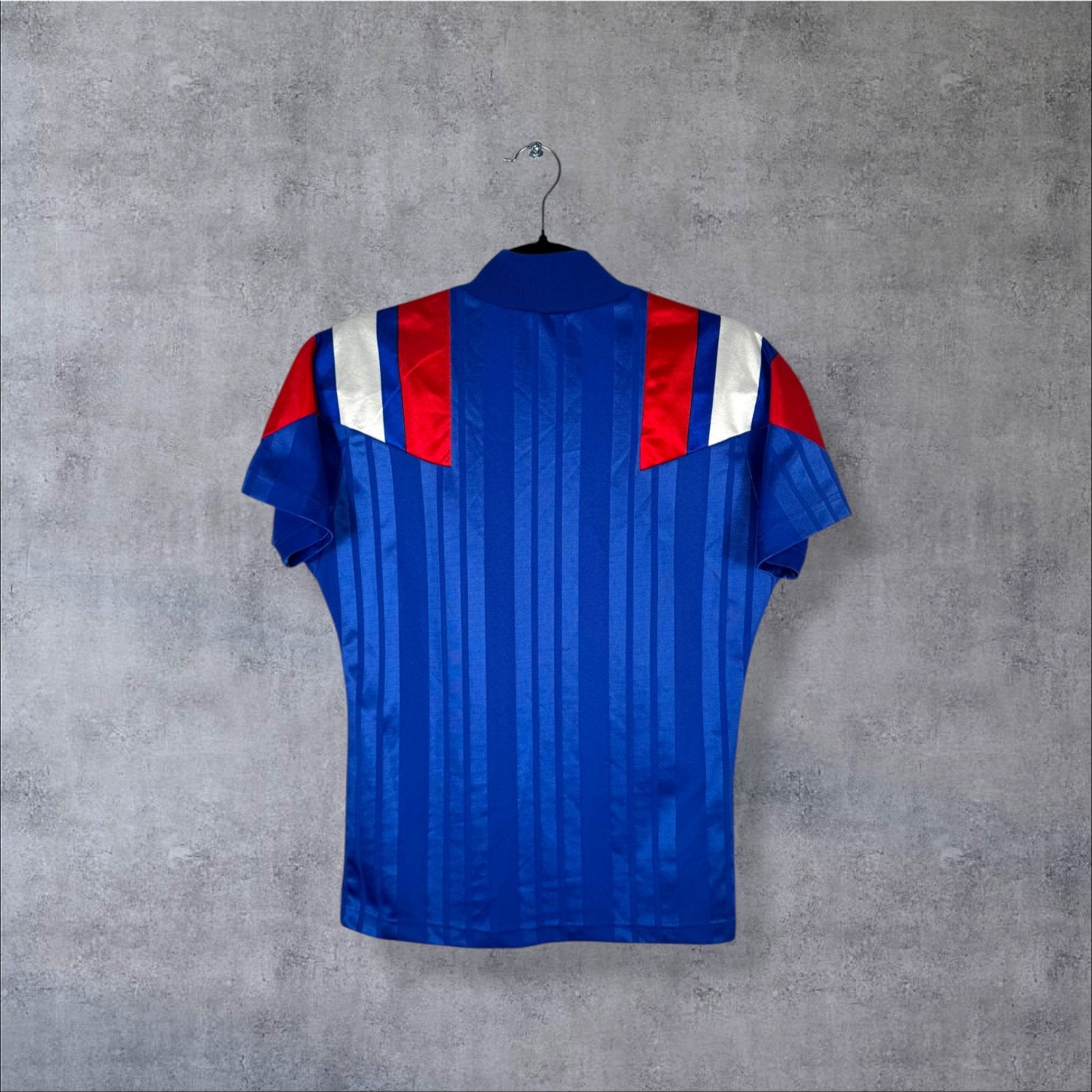 Maillot authentique Équipe de France 1992 Domicile vue de dos (vierge sans flocage)