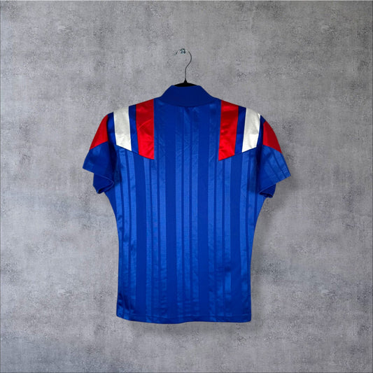 Maillot authentique Équipe de France 1992 Domicile vue de dos (vierge sans flocage)