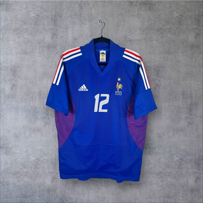 Maillot authentique Équipe de France 2002 Domicile Adidas vue de face