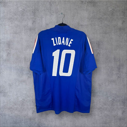 Flocage Zidane numéro 10 sur maillot France 2002 Domicile