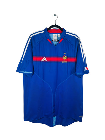 Maillot France 2004-2006 Domicile Adidas - Vue avant, taille XL, couleur bleu