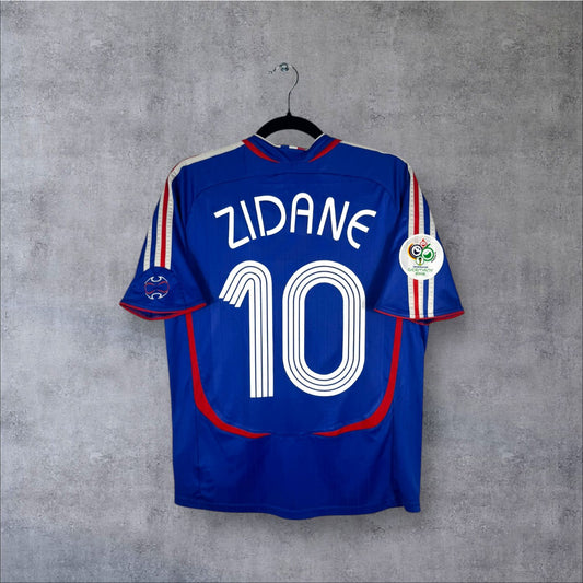 Flocage Zidane numéro 10 sur maillot France 2006 Domicile Teamgeist