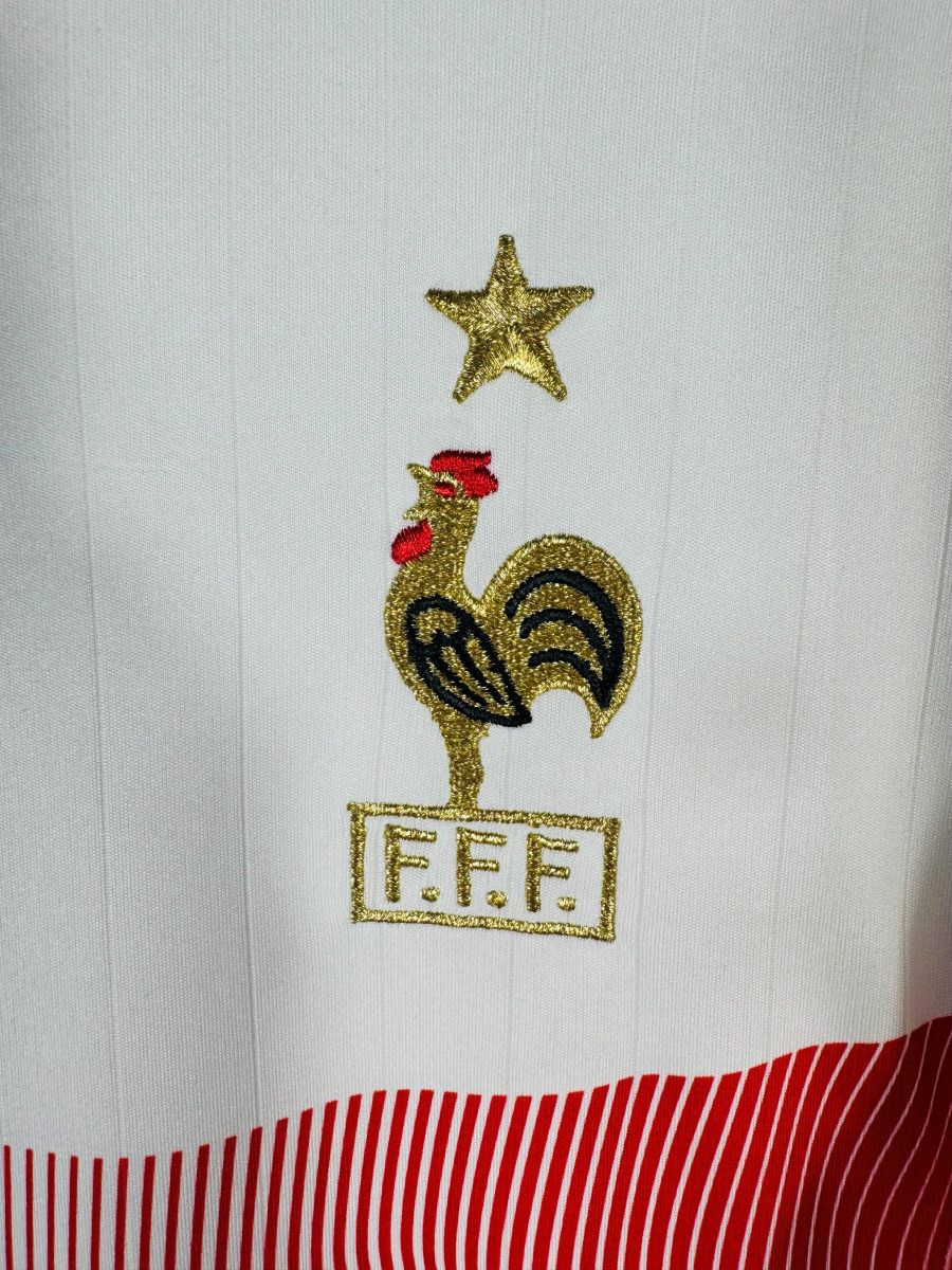 Écusson FFF coq brodé fil d'or et étoile 1998 du maillot France 2006 extérieur