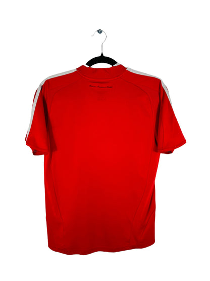 Maillot France 2008-2010 Extérieur Adidas - Vue arrière, taille S, couleur rouge.