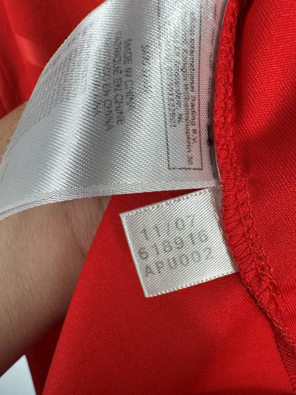 Étiquette intérieure adidas code 618916 datée 11/07, maillot France extérieur 2008