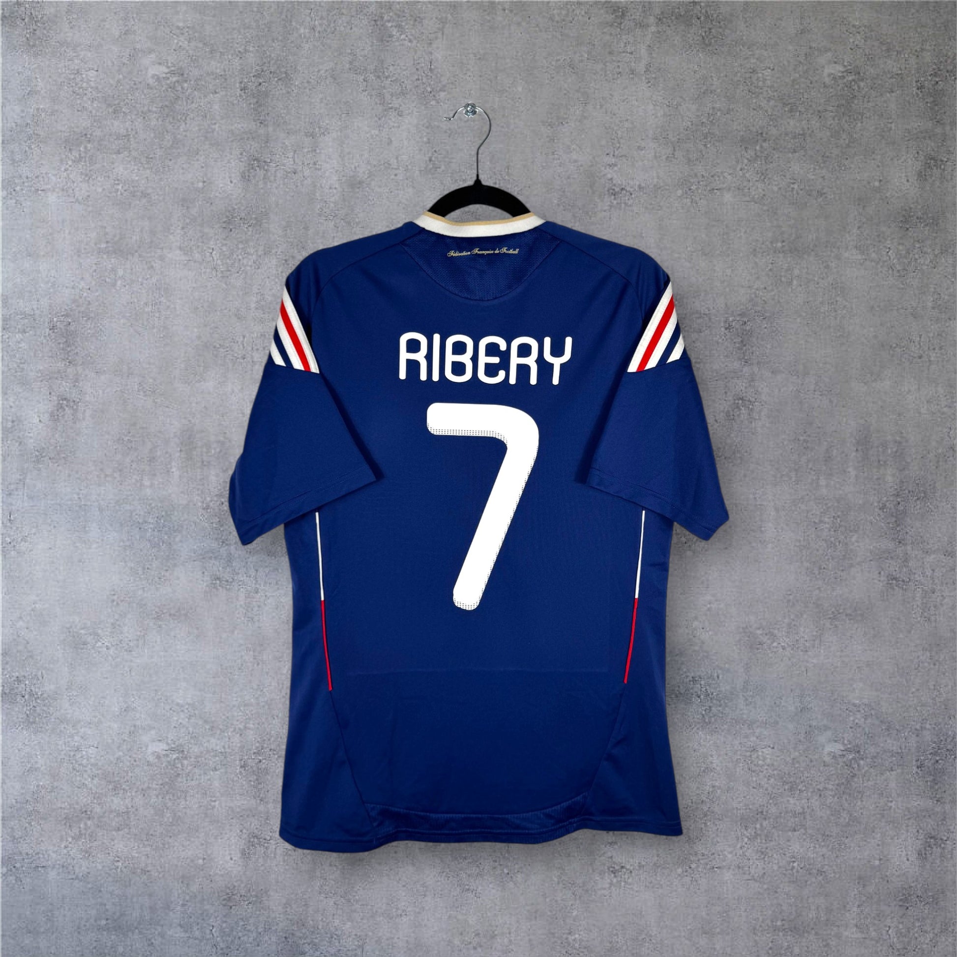 Flocage Ribéry numéro 7 sur maillot France 2009-2010