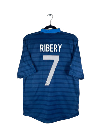 Maillot France 2012-2013 domicile Franck Ribéry numéro 7 vue arrière flocage