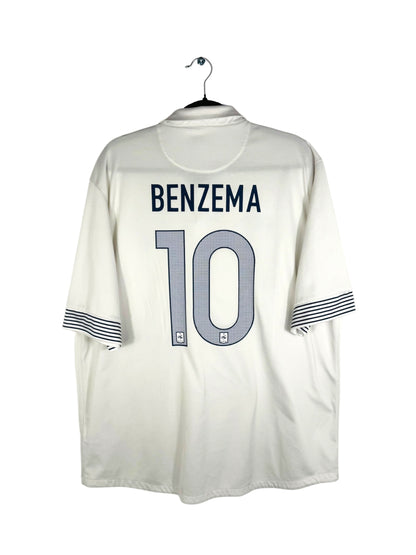 Maillot France 2012‑2013 extérieur Karim Benzema numéro 10 vue arrière flocage