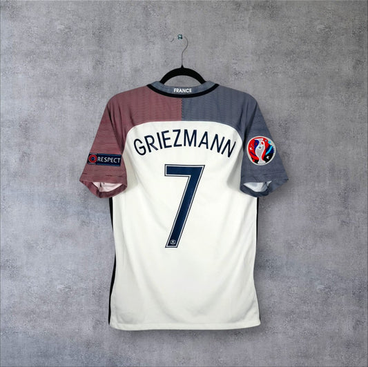 Flocage Griezmann numéro 7 sur maillot France 2016-2017 Extérieur