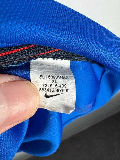 Étiquette d'authenticité avec code Nike 724615-439 prouvant l'originalité du maillot