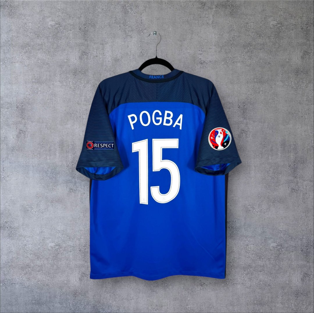 Flocage Pogba numéro 15 sur maillot France 2016 Domicile
