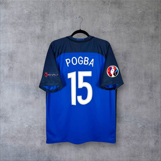Flocage Pogba numéro 15 sur maillot France 2016 Domicile