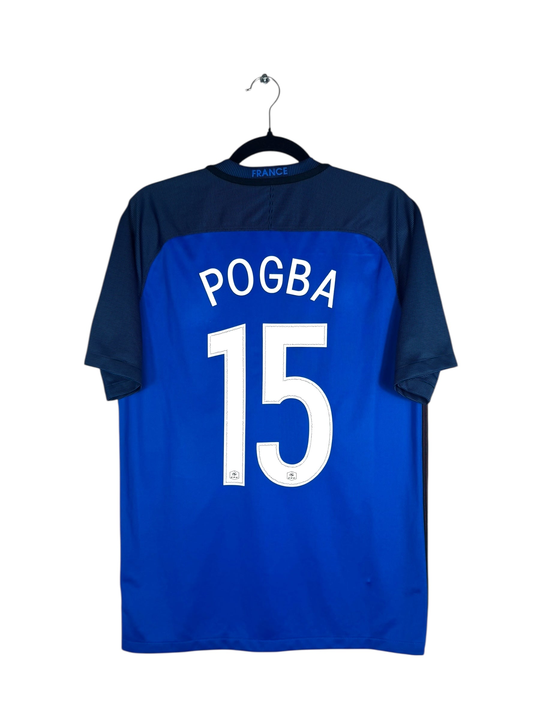 Maillot France 2016 domicile Pogba numéro 15 vue arrière flocage