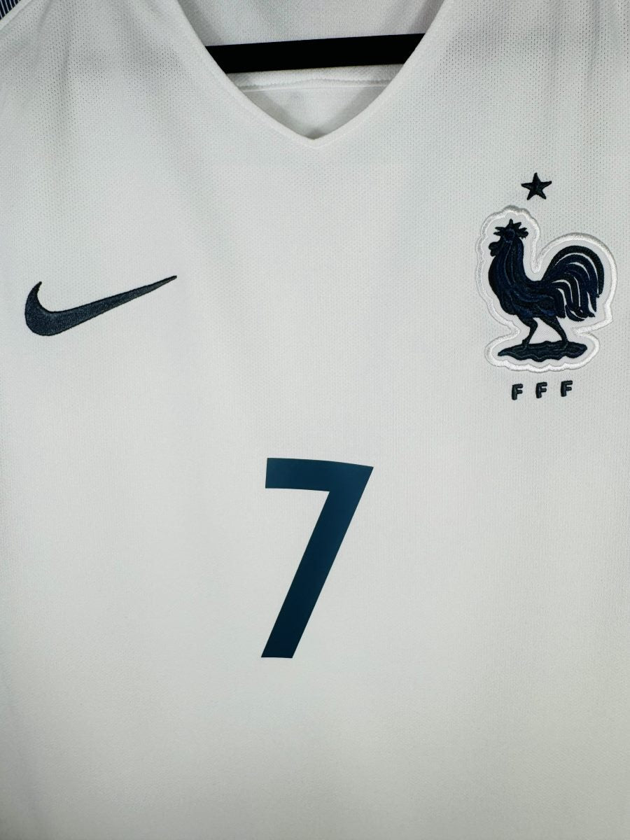 Écusson coq FFF brodé bleu marine avec étoile, maillot France extérieur 2016 Griezmann