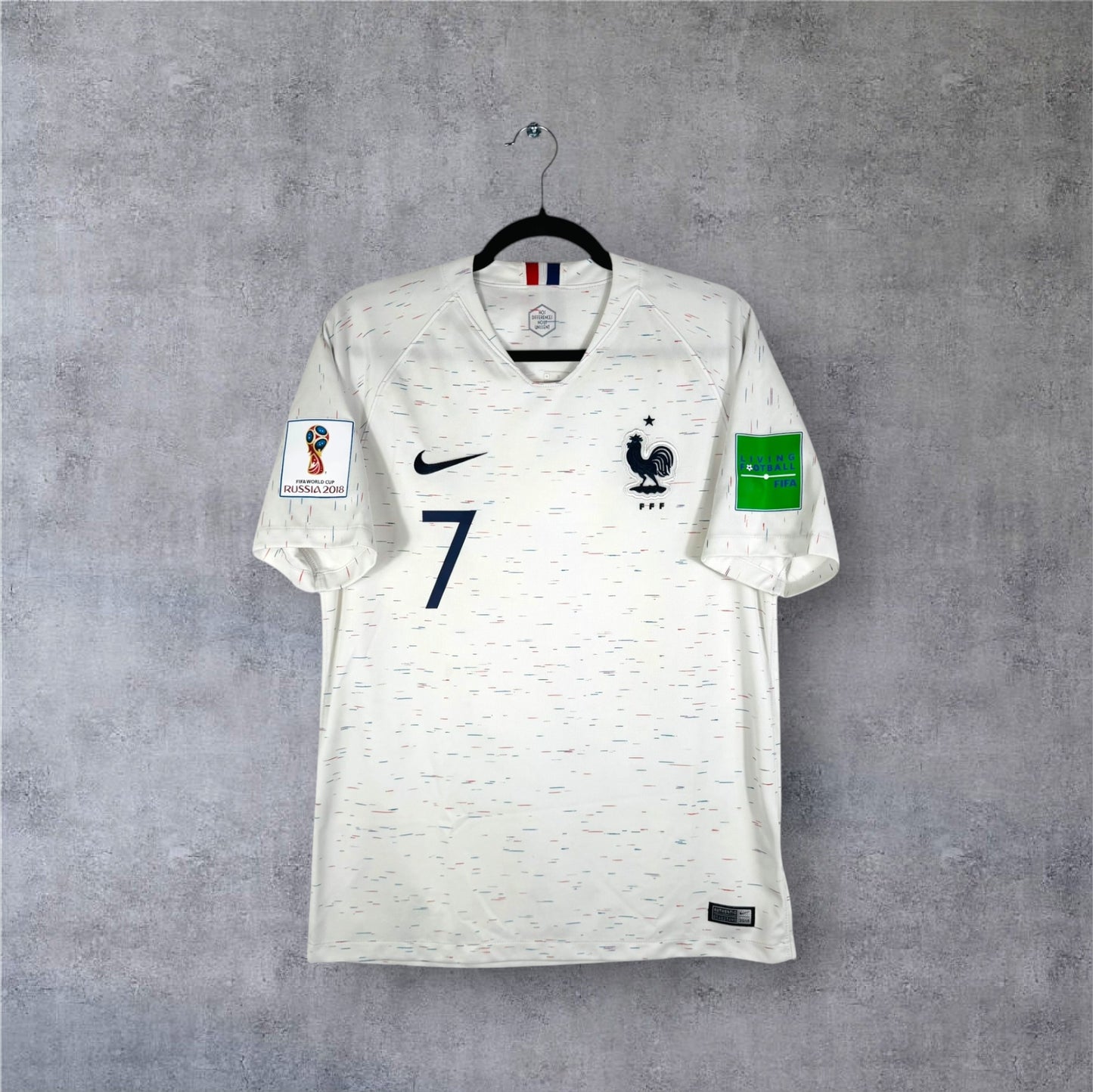 Maillot authentique France 2018 Extérieur Nike vue de face