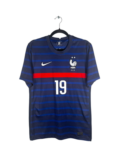 Maillot France 2020-2021 domicile Nike Benzema 9 bleu taille S vue avant