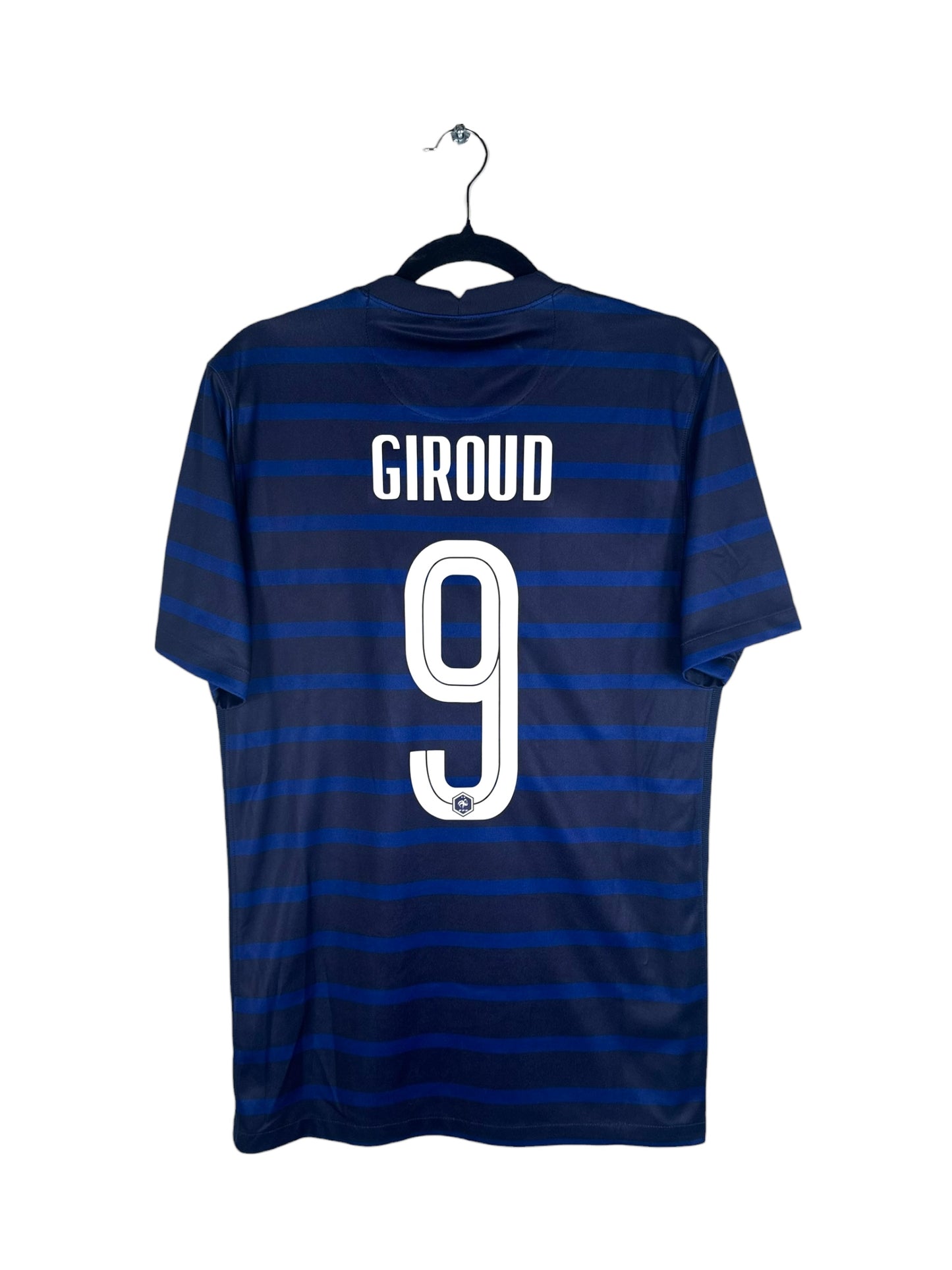 Maillot France 2020-2021 domicile Giroud numéro 9 vue arrière flocage
