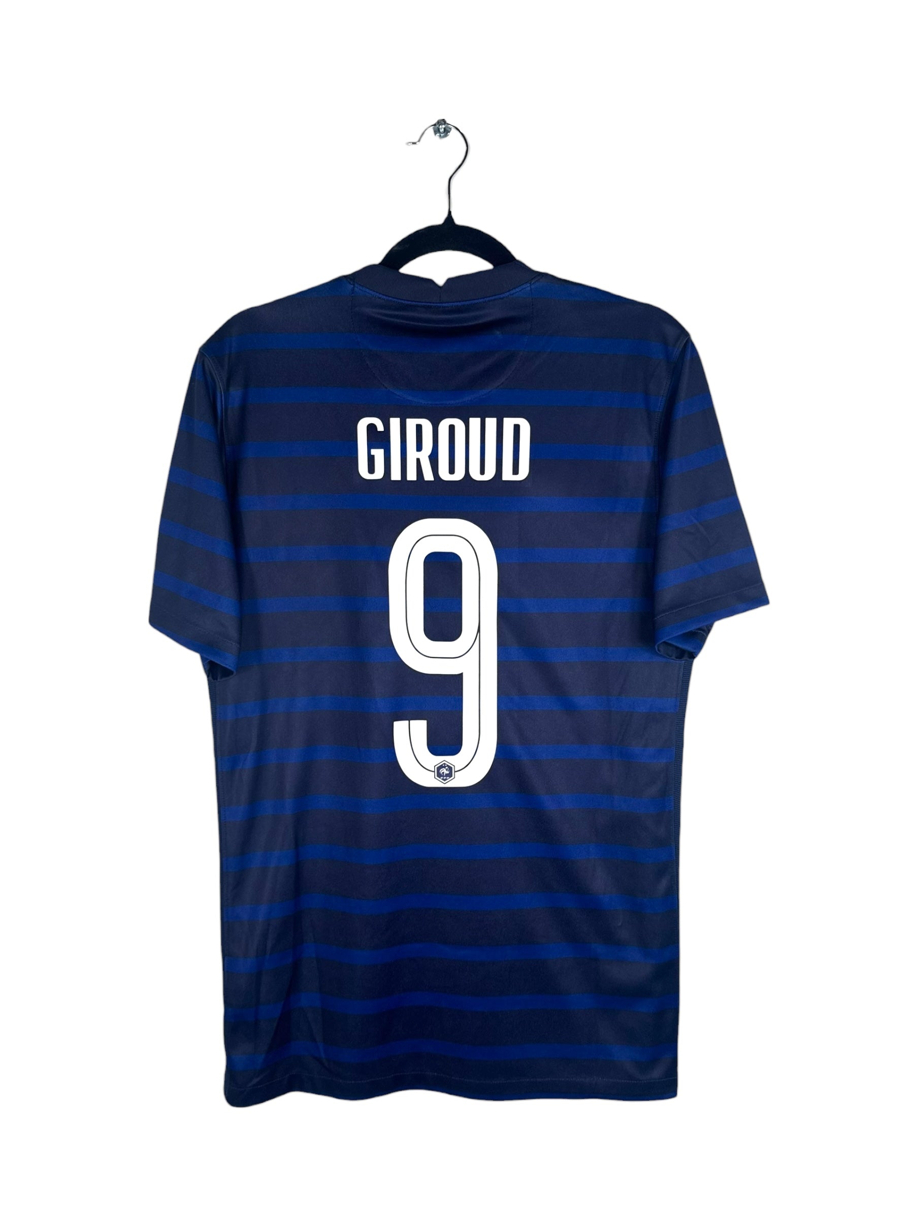 Maillot France 2020-2021 domicile Giroud numéro 9 vue arrière flocage