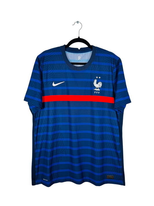 Maillot France 2020 Domicile Pro Vaporknit Nike - Vue avant, taille XL, couleur bleu.