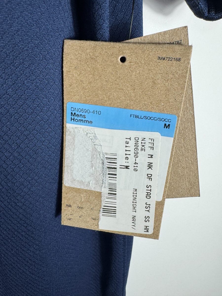 Étiquette carton d'origine maillot France 2022 neuf