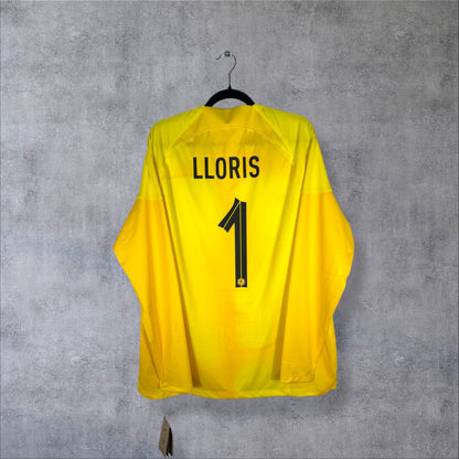 Dos du maillot gardien France 2022 XL neuf avec flocage Lloris numéro 1 et étiquette