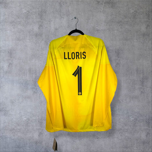 Dos du maillot gardien France 2022 XL neuf avec flocage Lloris numéro 1 et étiquette